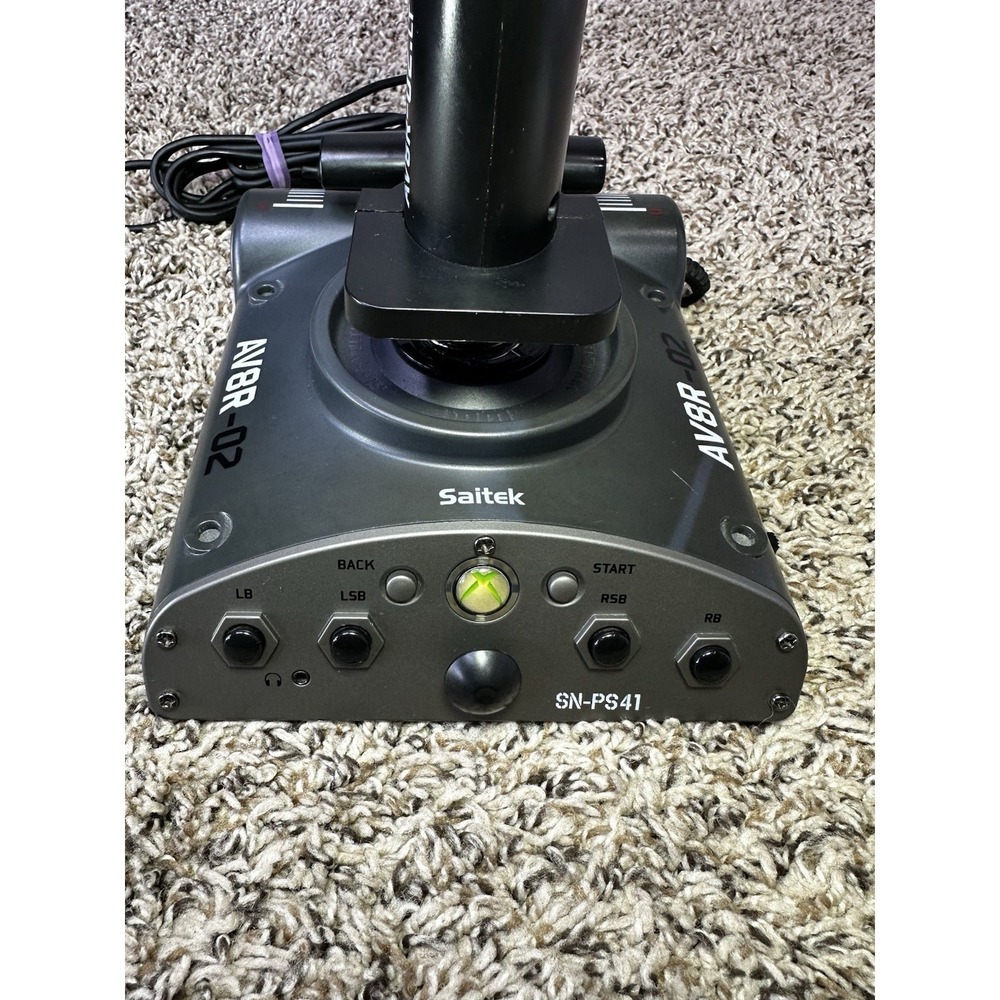 Saitek SN-PS41 XBOX 360 Aviator Flight Stick Joystick Controller AV8R-02 - Picture 3 of 7